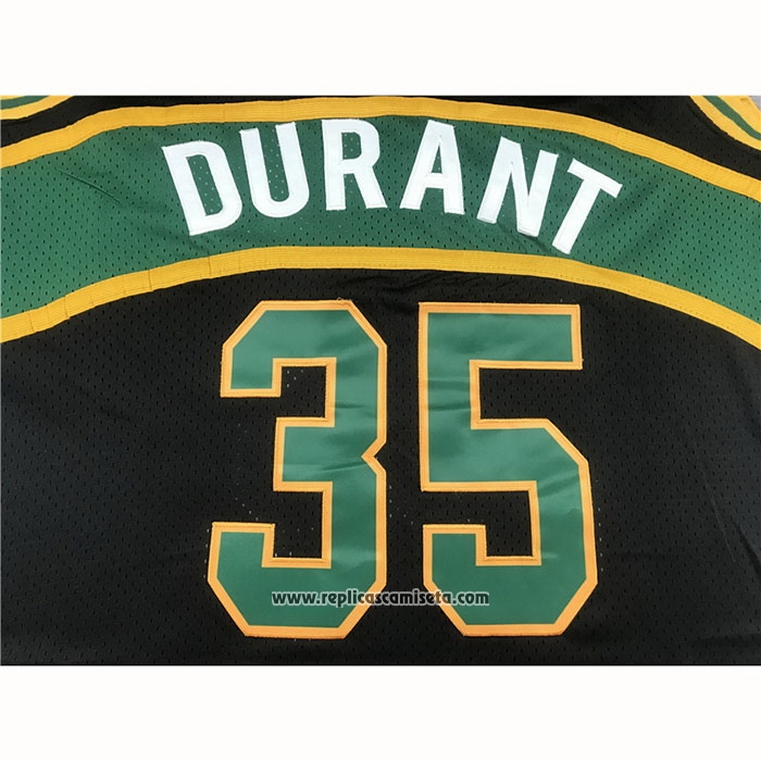 Camiseta Seattle SuperSonics Kevin Durant #35 Mitchell & Ness 2007-08 Negro